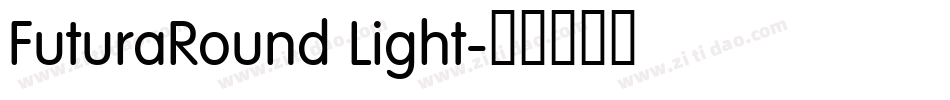 FuturaRound Light字体转换